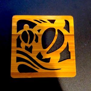 Turtle wooden coaster